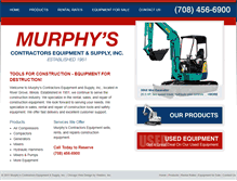 Tablet Screenshot of murphyscontractorsequip.com